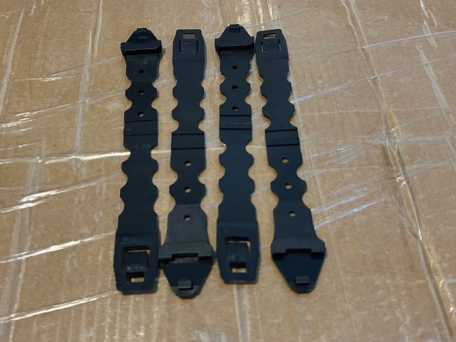 4 Pack molle attachment straps - black