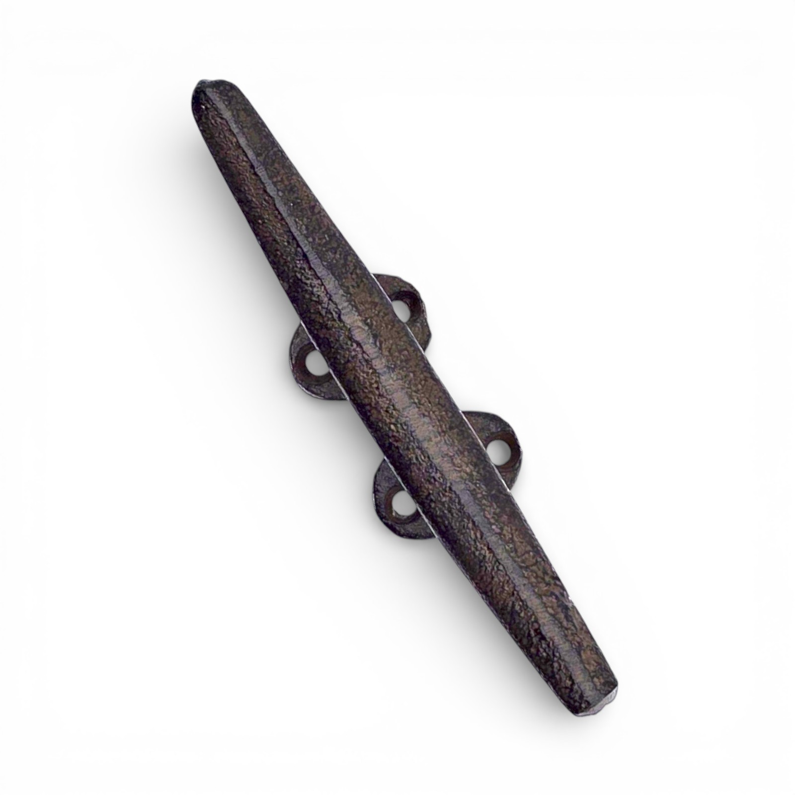 2 Cleat Boat Hooks Handles Cast Iron Ship Dock Nautical Decor Rustic Finish 5 in
