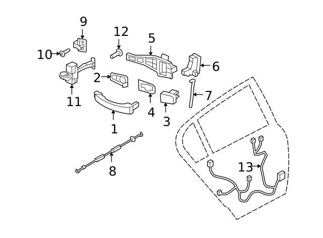 Genuine GM Handle Base 24463750