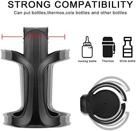 Universal Stroller Cup Holder 360 Rotatable for Bike Walker