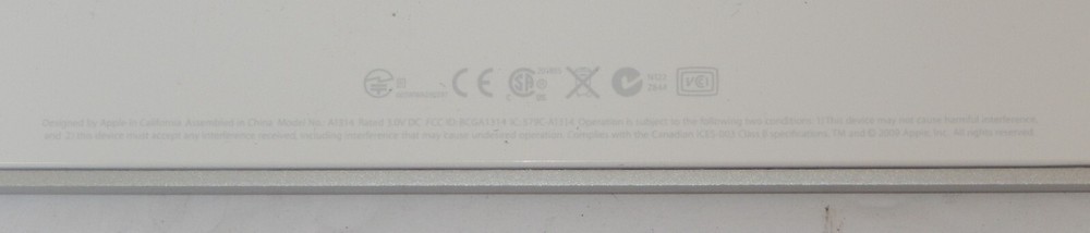 OEM Apple Bluetooth Wireless Keyboard Model A1314