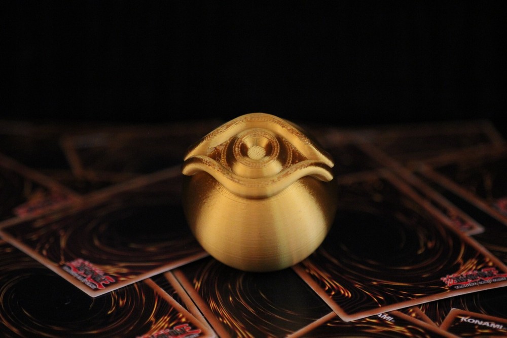 Millenium Eye 3D Printied Gold Prop Life Size hanger