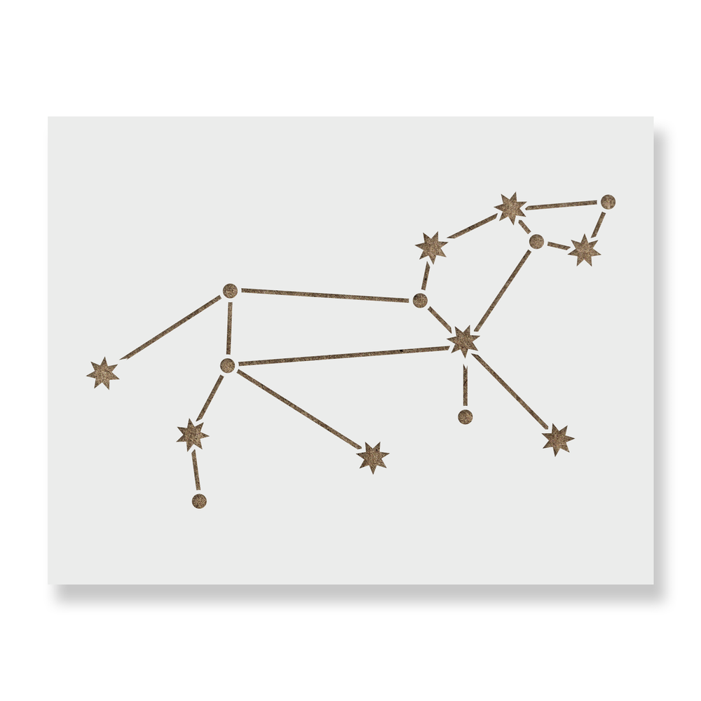Leo Constellation Stencil