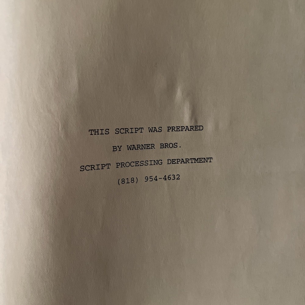 ANALYZE THIS original SCRIPT ROBERT DE NIRO, BILLY CRYSTAL from set Rev. 6/17/98