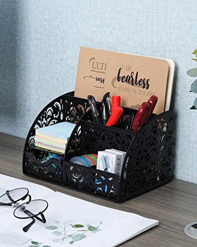 Office Accessories Desk Organizer Caddy with Drawer, Black
