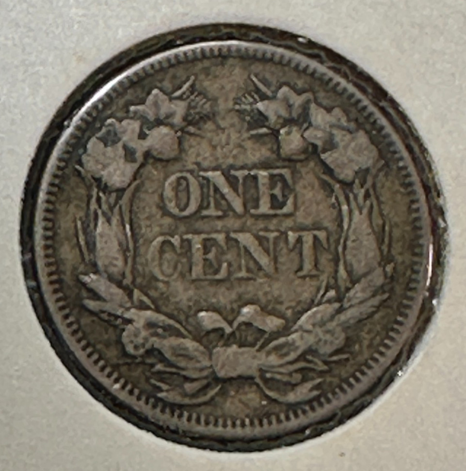 1857 Flying Eagle Cent Original VF Details CHRC