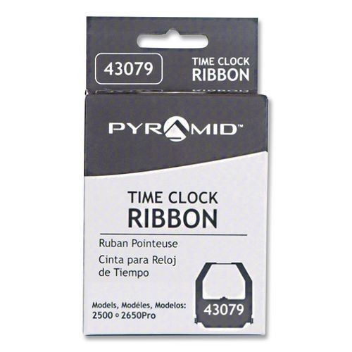 Pyramid Technologies 43079 Time Clock Ribbon, Black
