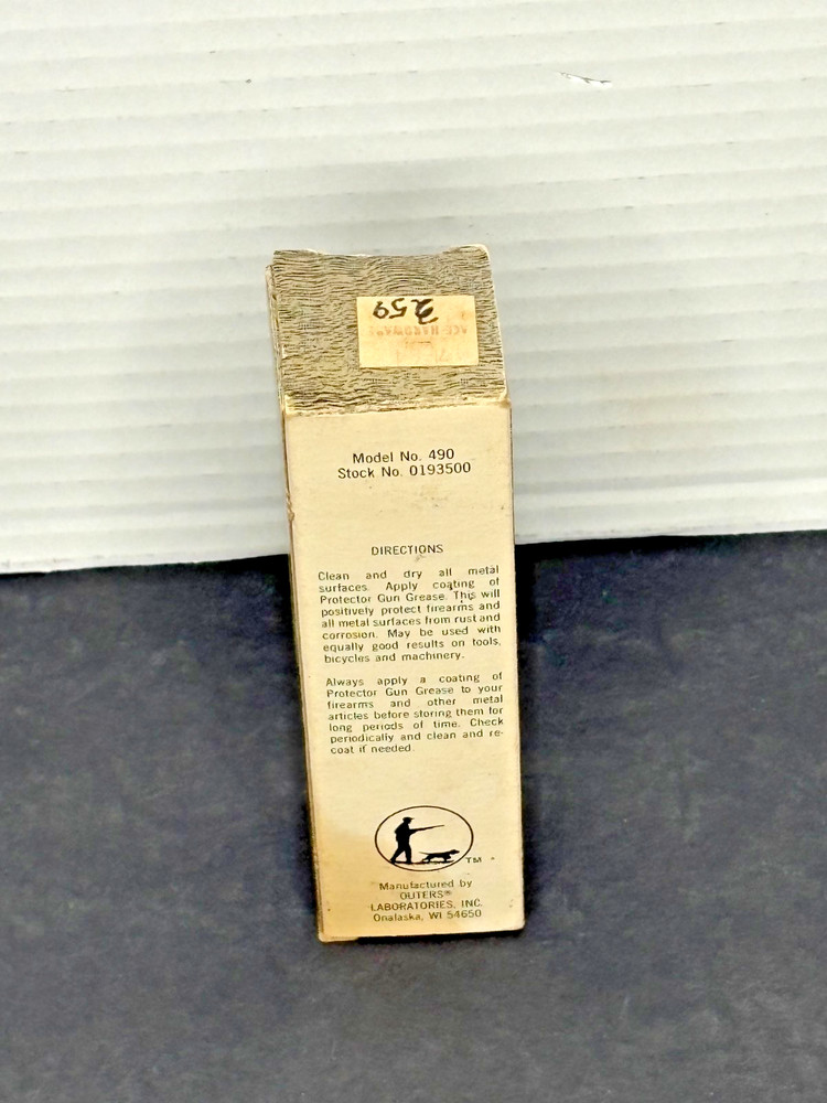 VTG. NOS Unopened Outers Protector Gun Grease READ (2F)