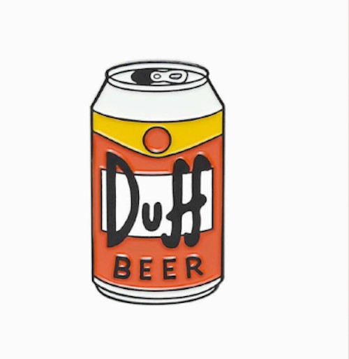 Duff Beer Can Enamel Lapel Pin