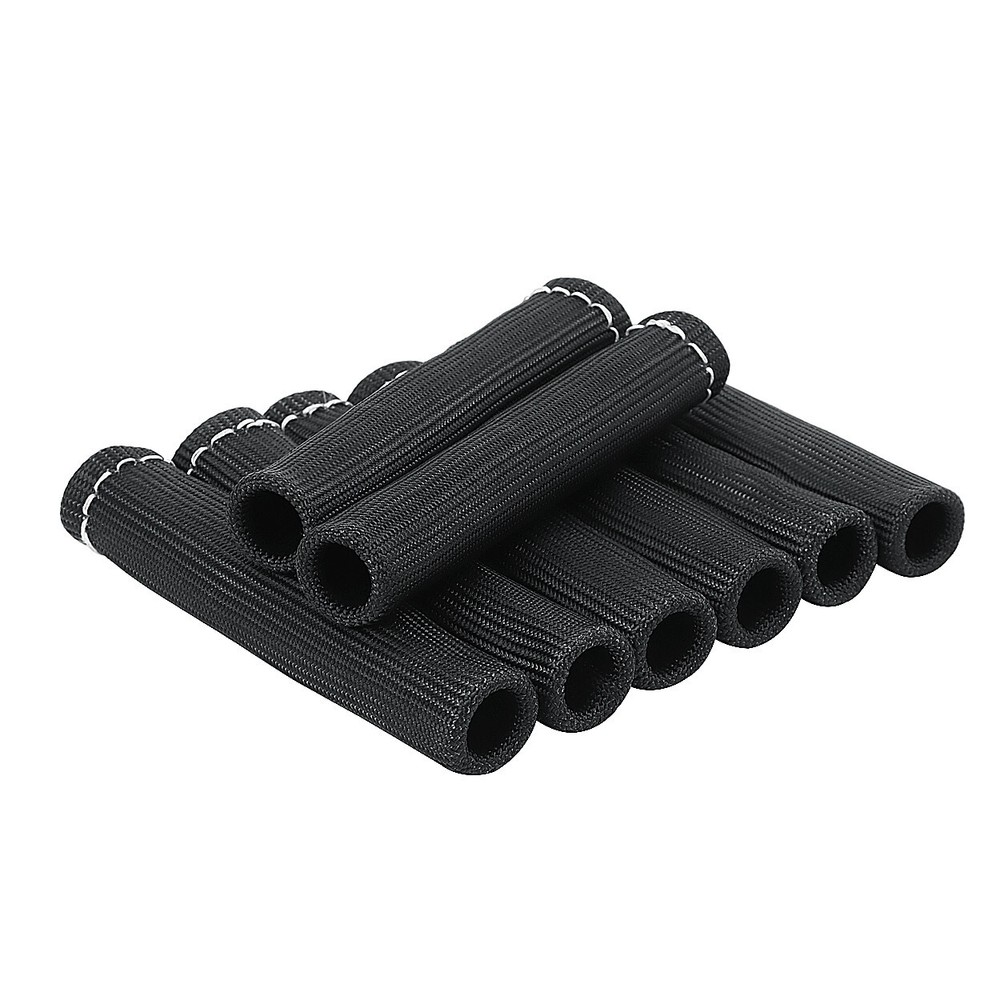 Spark Plug Heat Shield Protector Engine Spark Plug Wire Separator Black 20Pcs