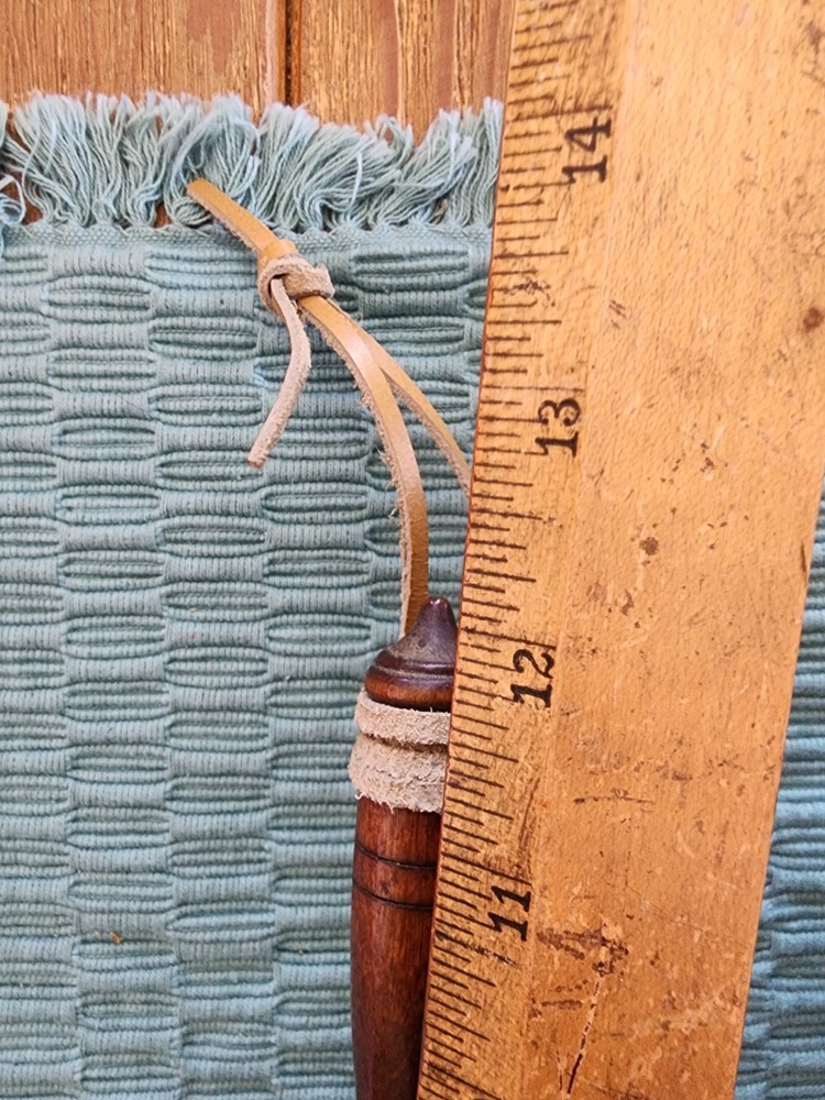 Vintage Silver on Copper Bed Warmer Silent Butler Crumb Catch WoodHandle Serpent