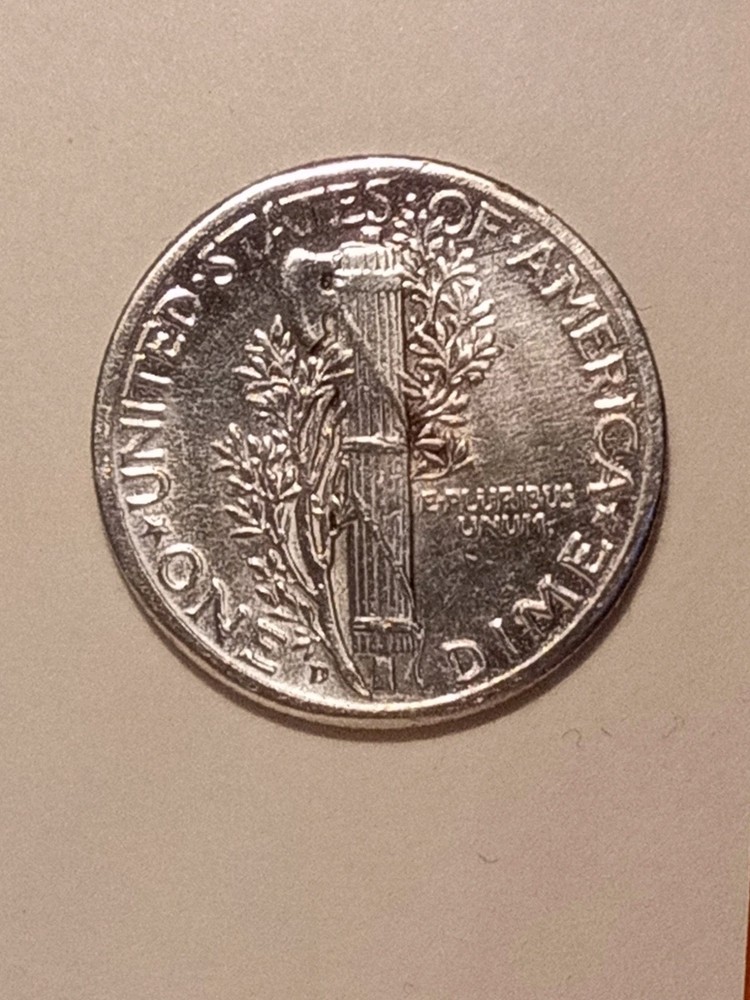 1945 D Mercury Dime, #`1, pristine