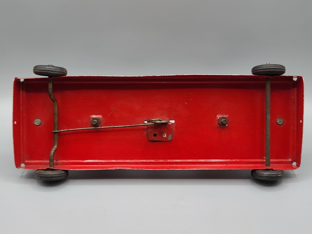 VINTAGE MARX Pressed Steel Pull Toy - Double Bell