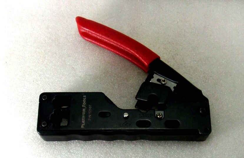 PLATINUM TOOLS 12507 Tele-Titan Modular Plug Crimp Tool