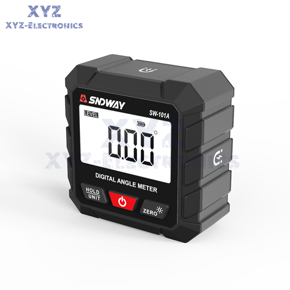 LCD Magnetic Digital Inclinometer Level Box Gauge Angle Finder Protractor 4*90°