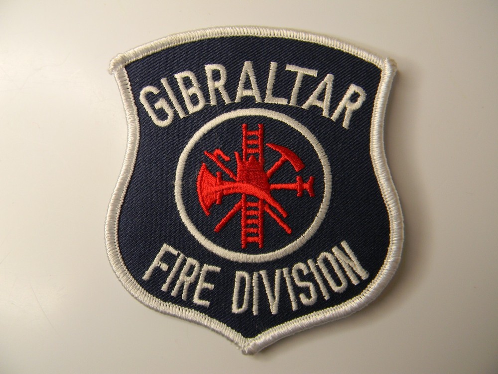 Gibraltar (Michigan) Fire Division Patch 3.25” X 4”