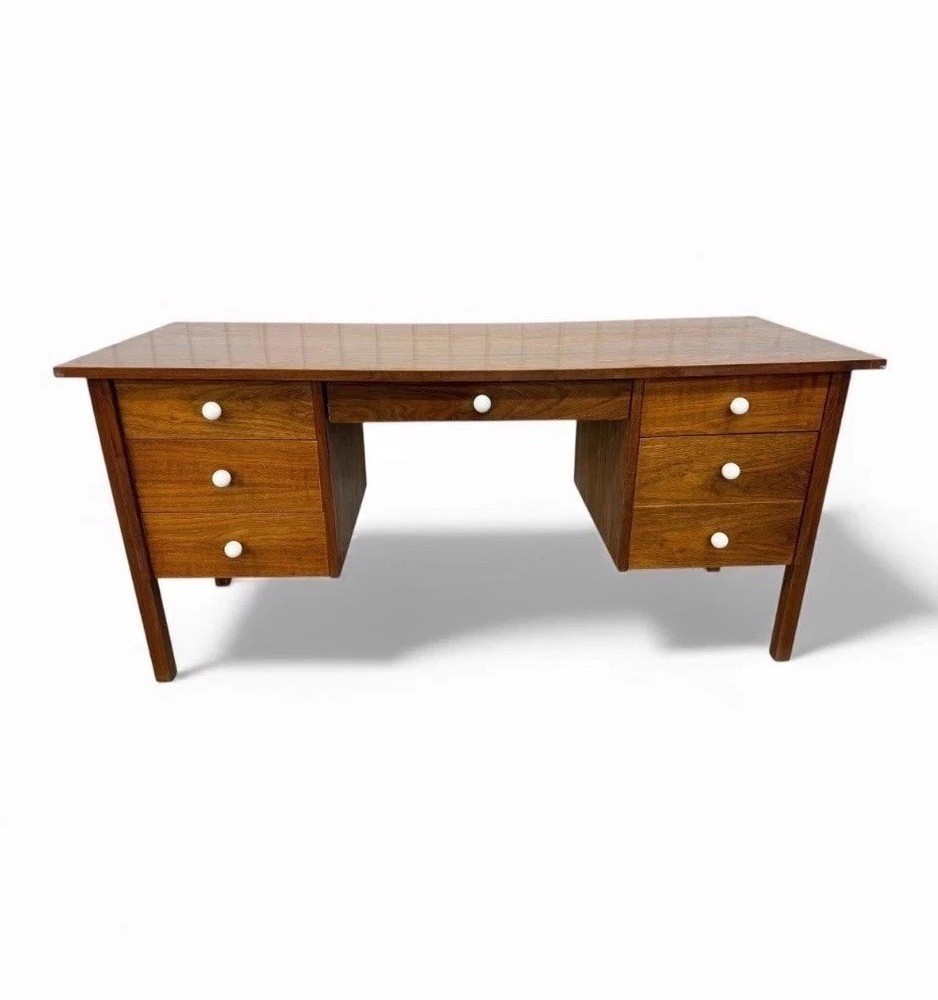 Mid-Century Modern Walnut Writing Desk