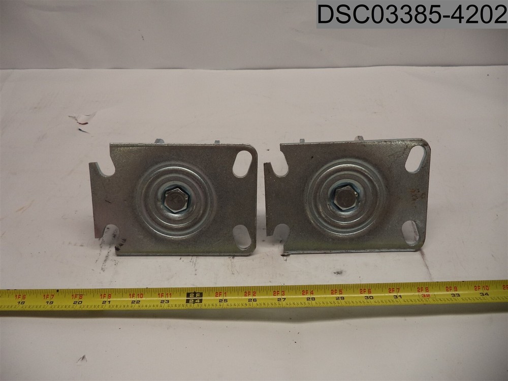 Qty=2: A-MC Swivel Caster Frames, Length 6-1/4", Width 4-3/8"