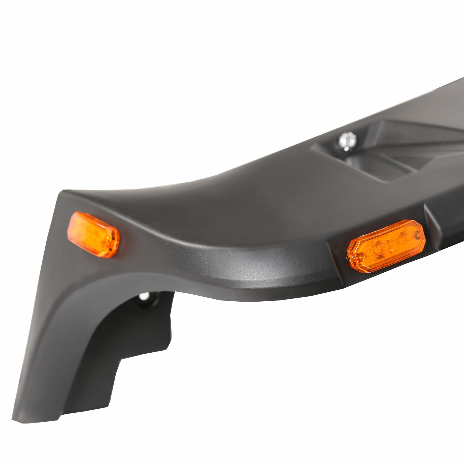 FOR 07-18 JEEP WRANGLER JK 4PCS POCKET-RIVETED STYLE WHEEL FENDER FLARES W/ LED