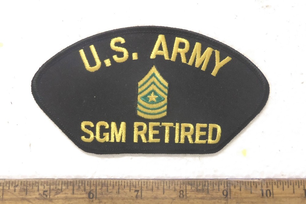U.S. Army - SGM Retired Embroidered Patch