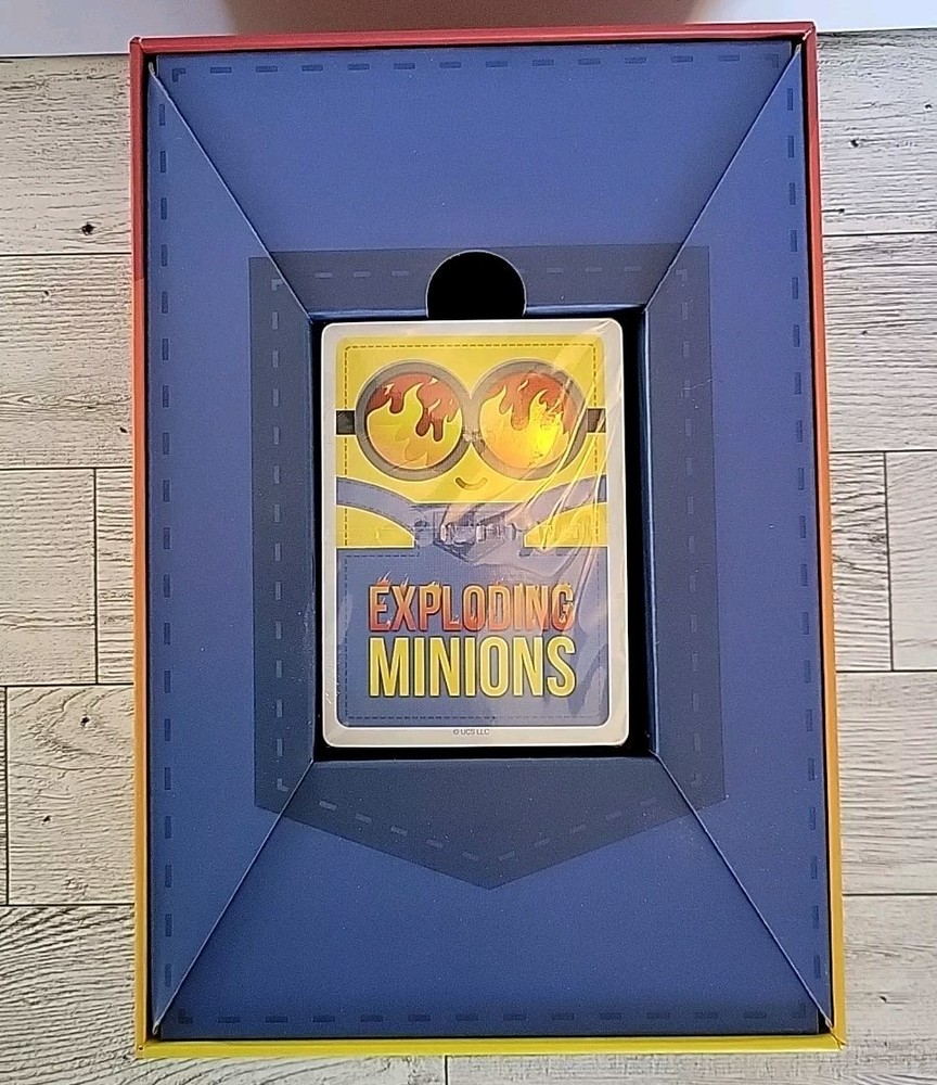 EXPLODING MINIONS CARD GAME AGE 7+ OPEN BOX CARDS SEALED 2to5 Players