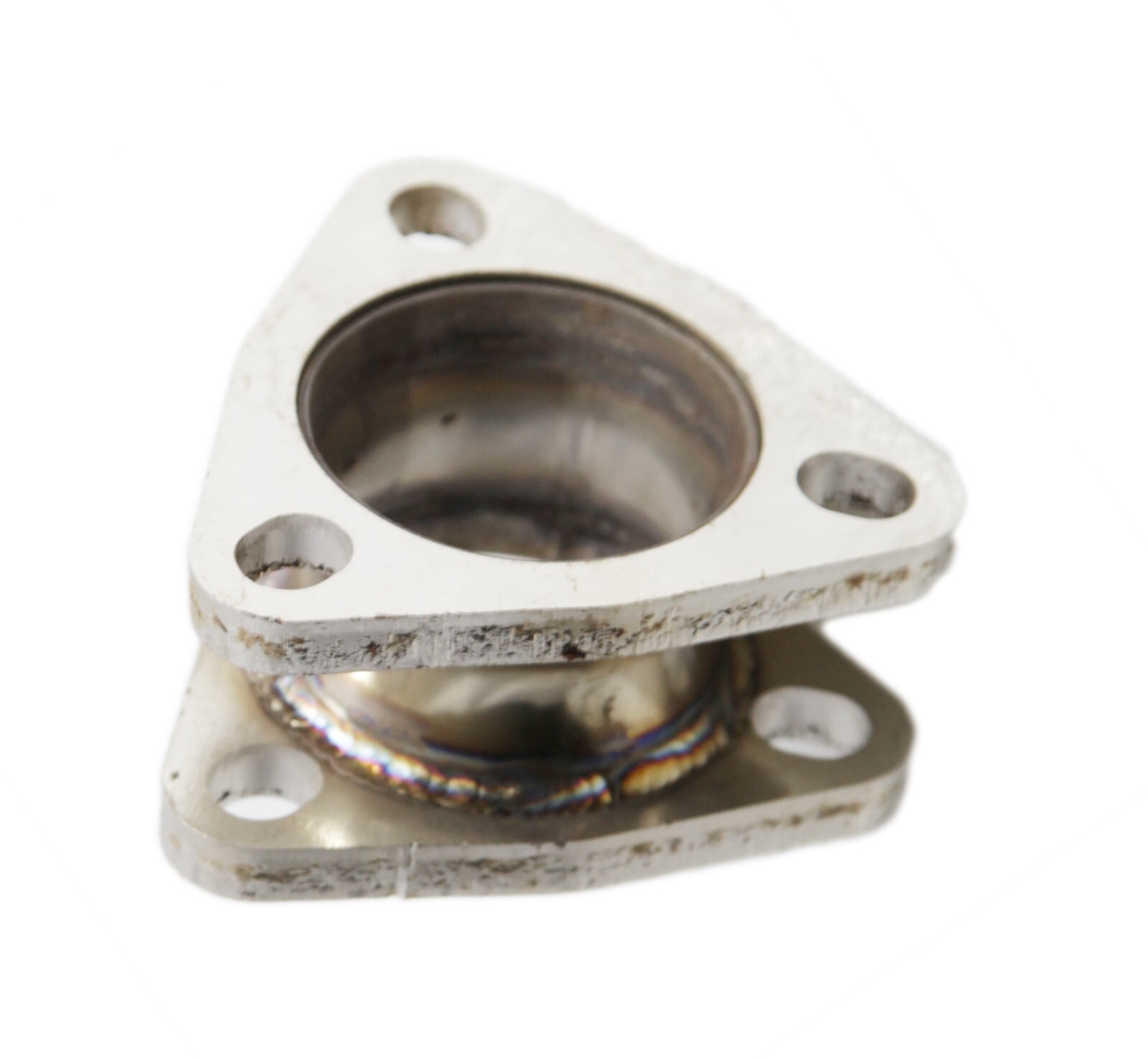 2.25"ID 3 Bolt Flange Exhaust Muffler Pipe Extension Flange Mild Steel Adapter