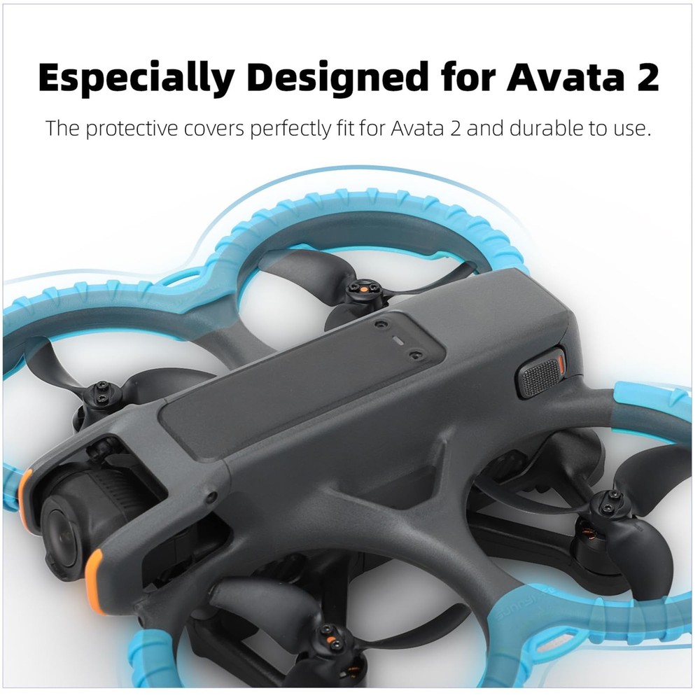 FSIDIWT Avata 2 Propeller Guard Protector, 2 Impact Blue