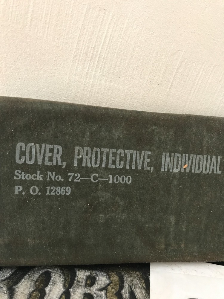 Army surplus gas protecting poncho