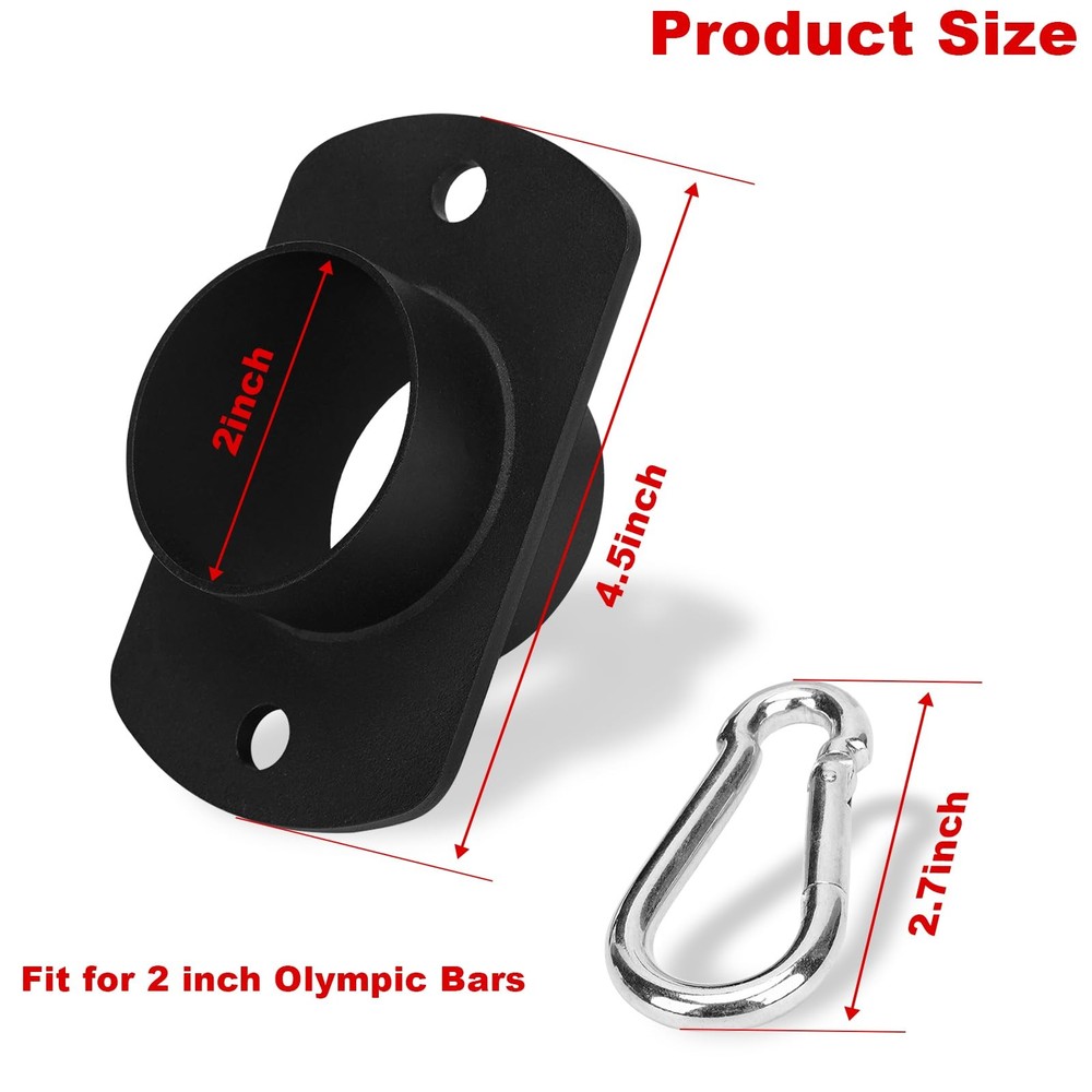 Landmine Eyelet Attachment for Olympic Barbell – TBar Row Platform Insert