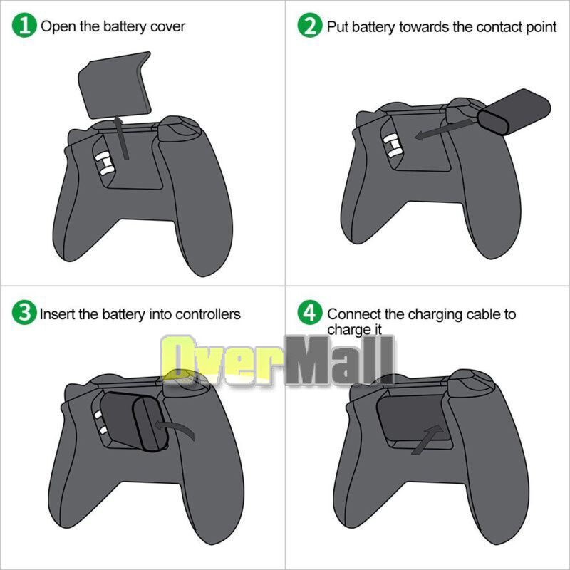 Rechargeable Battery for Xbox S X Controller With Micro USB Charging Cable