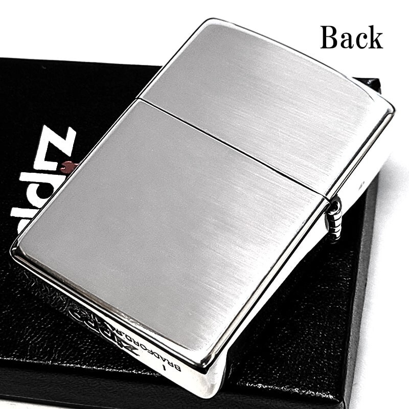Zippo Rose Pure Silver Metal Cross One Sided Processing Etching Lighter Regular