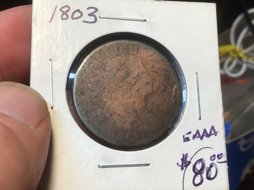 1803 Draped Bust Large Cent Penny, US Large Cent - Nice Type Coin