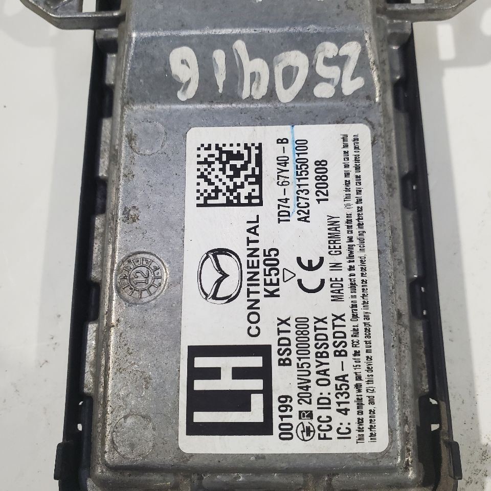 2013 2014 2015 Mazda CX-9 OEM Left Rear Blind Spot Radar TD7467Y40B