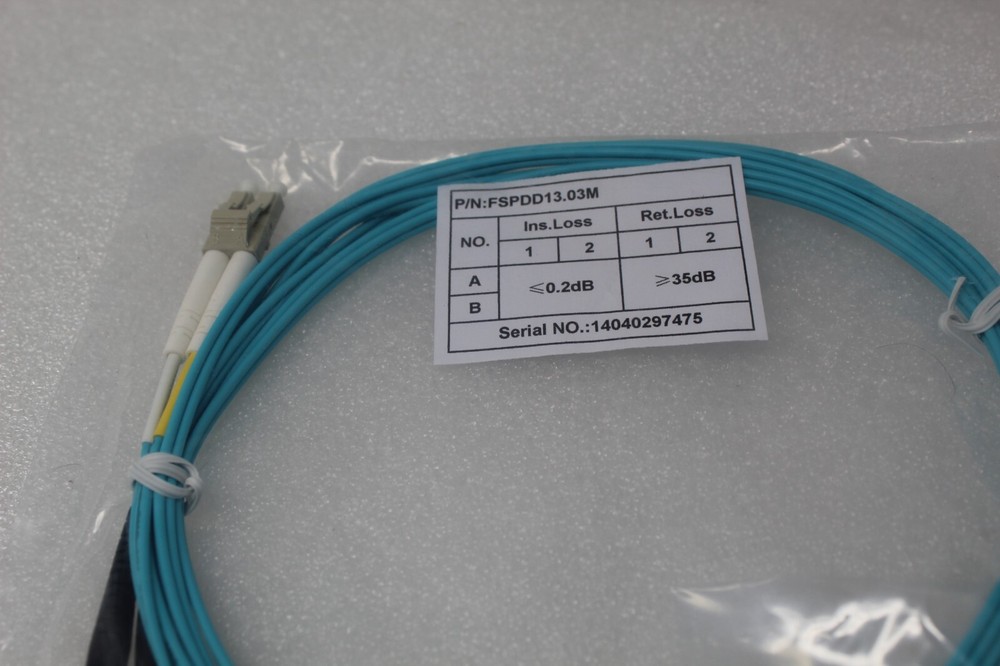 NEW Belkin FSPDD13.03M Network Cable Fiber Optic Patch Cable