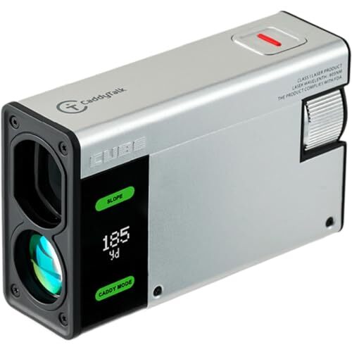 Caddy Talk Cube Golf Distance Measuring GOLFZON Device Silver