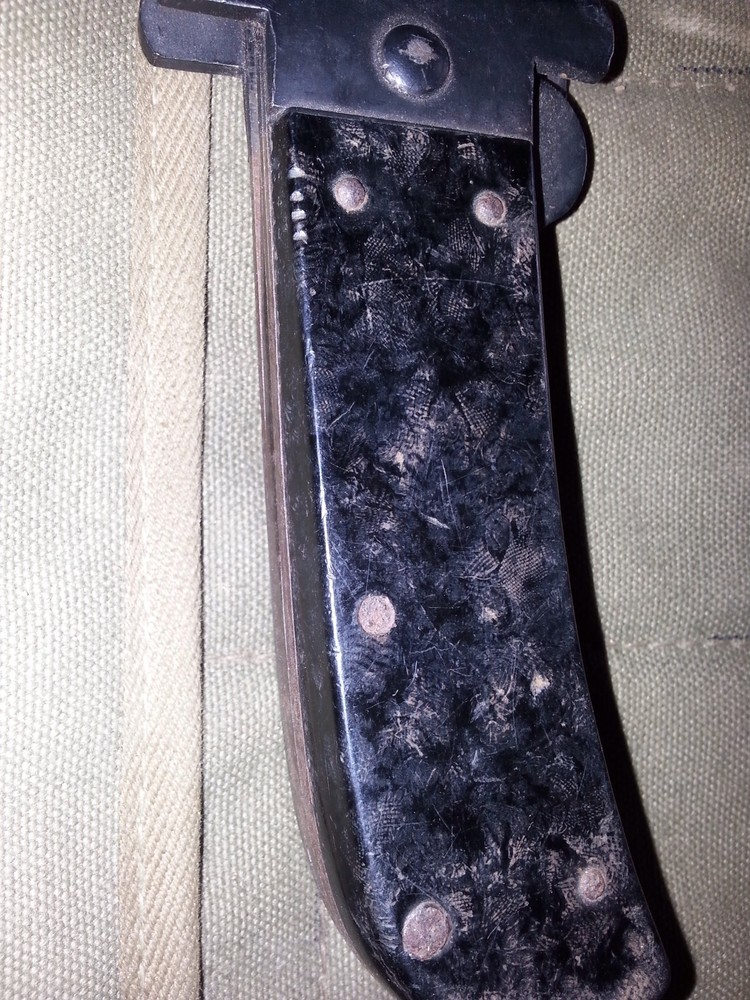 US WW2 WWII Cattarnugus Folding Fighting Machete Knife