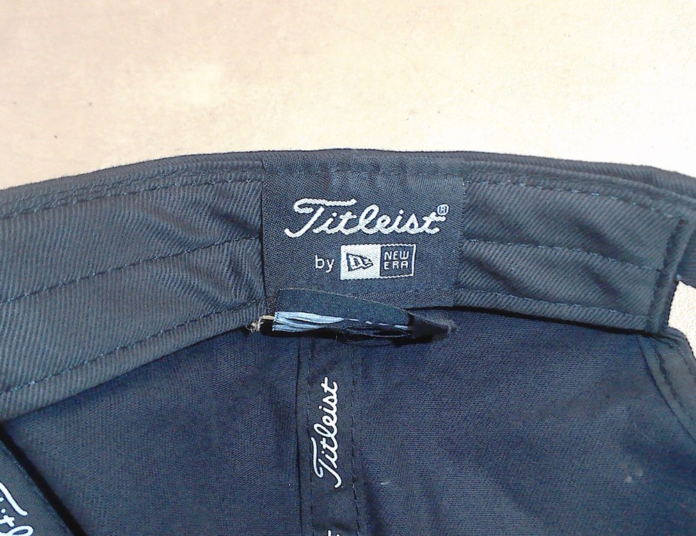 Titleist Golf Nex-Tech Black Baseball Style Hat Cap OSFA Adjustable