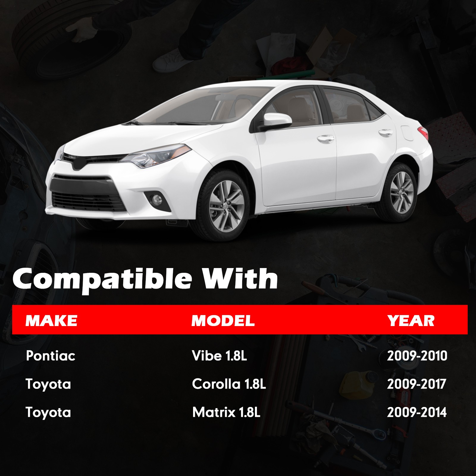 2PCS Front Left & Right CV Axle Shaft for 2009-2017 Toyota Corolla 1.8L 4 Cyl