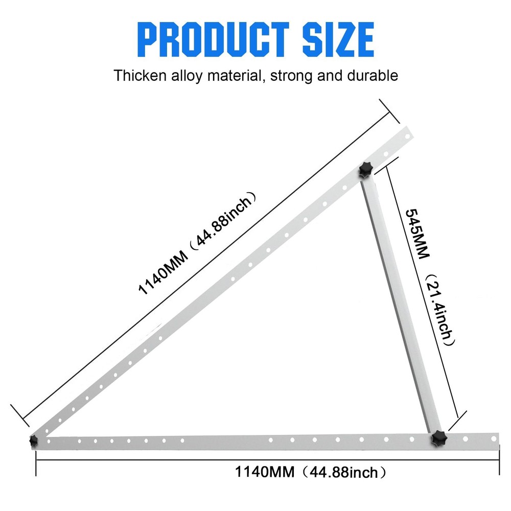 Solar Panel Mount Brackets, 2 Sets 45 inch Adjustable with Foldable Tilt Legs...