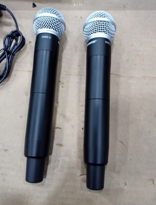 Used SLXD24D/SM58 Dual Handheld Wireless Microphone System