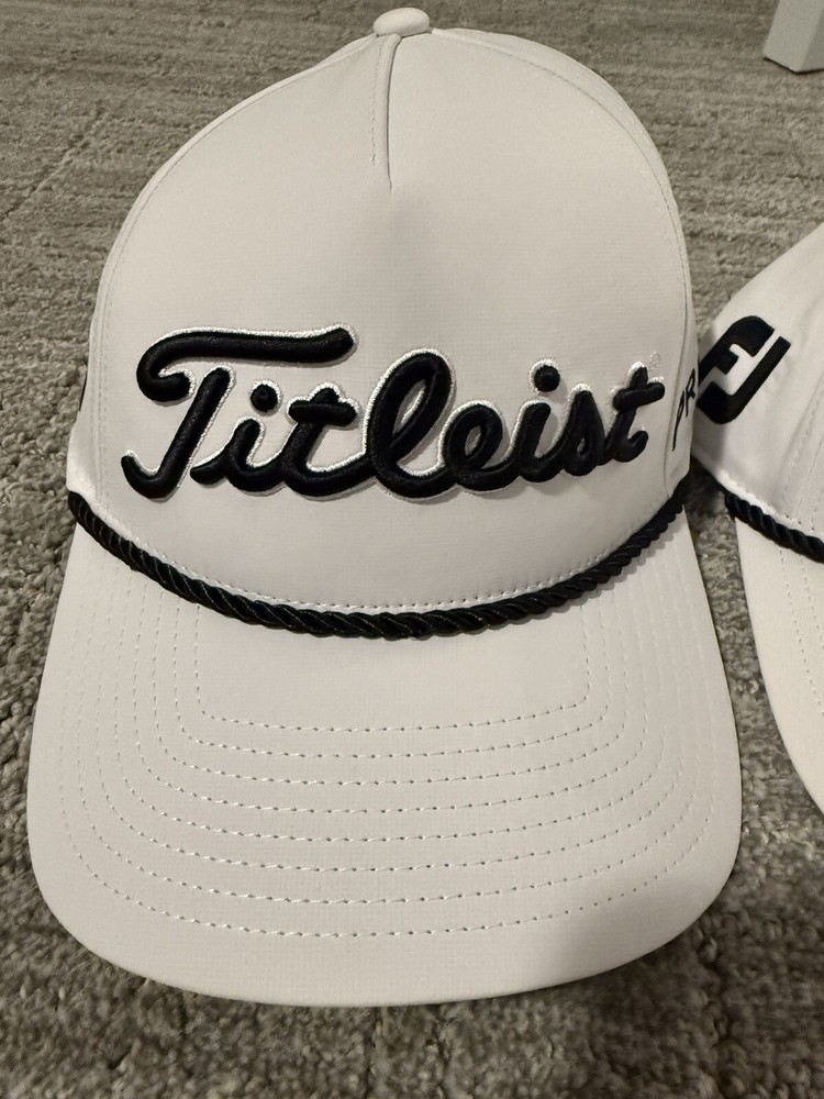 Titleist Players SnapBack Rope Hats White Small/Medium - NWT