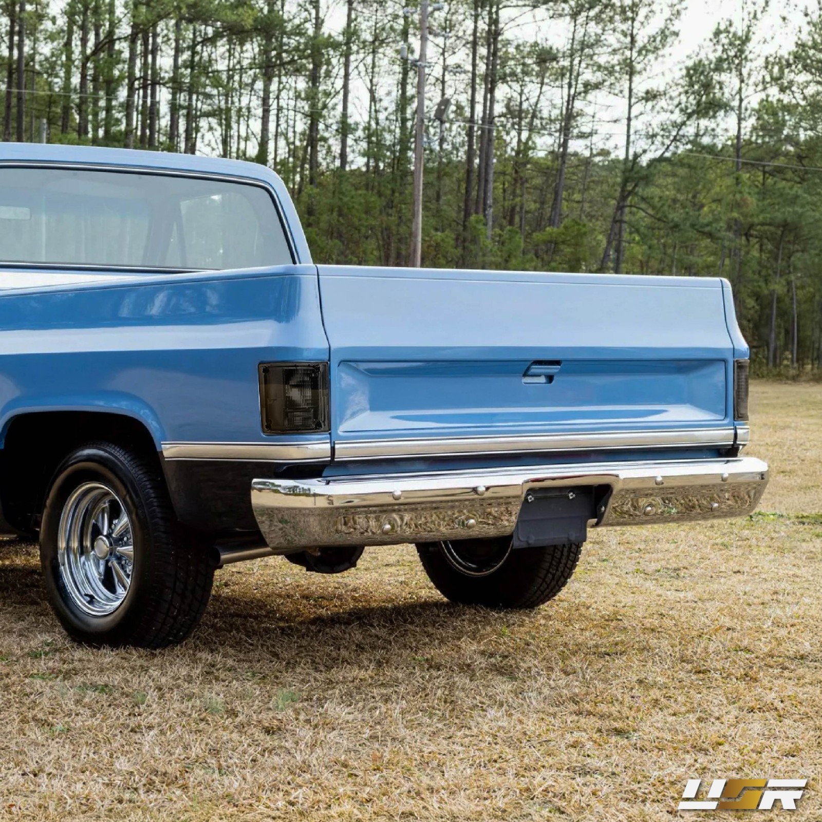 Smoke Tail Light w/ Bulb+Hardware L+R For 78-91 Chevy CK PickUp & Suburban / GMC