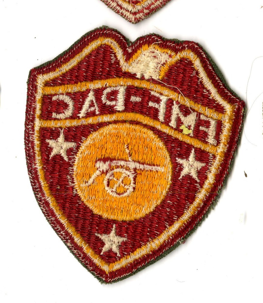 Fleer Marine Force Pacific Artillery Battalions White Back Patch Pacific