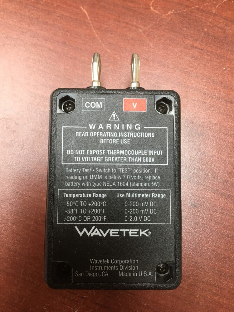 WAVETEK MODEL TC-253 TEMPERATURE/VOLTAGE CONVERTER