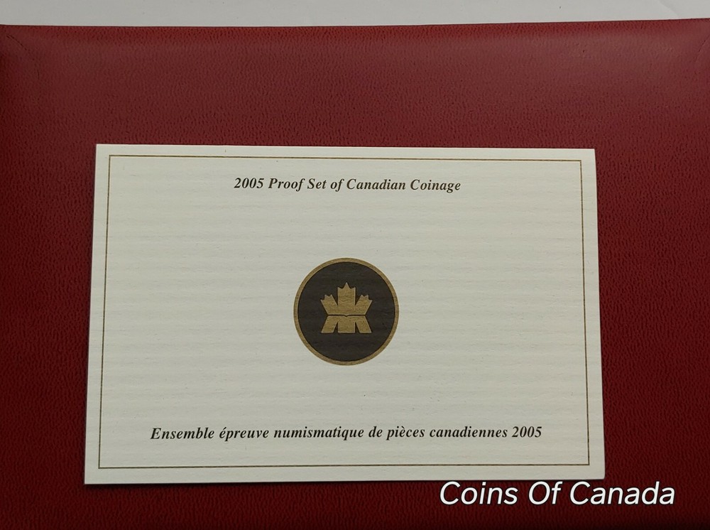 2005 Canada 8 Coin Silver PROOF Set w/ Gold Plated Silver Dollar #coinsofcanada