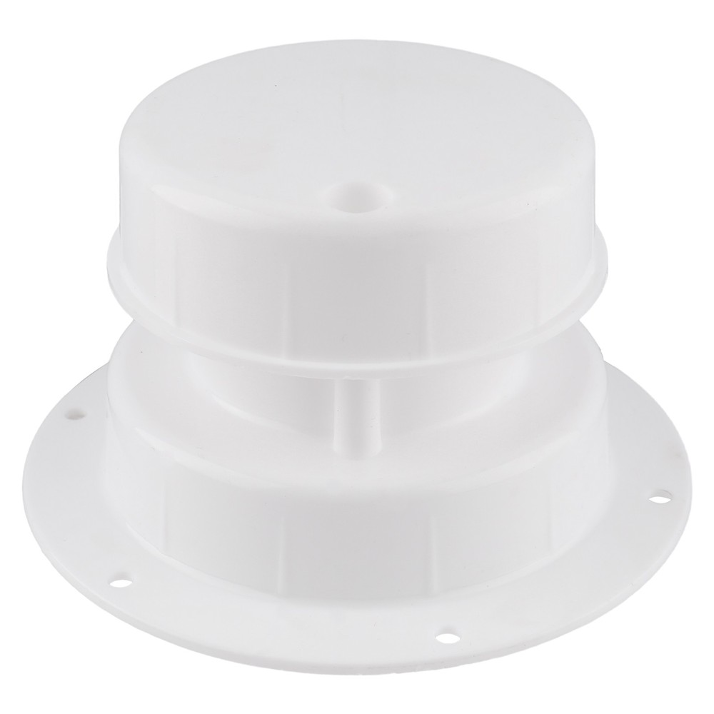White RV Plumbing Vent Caps Kit 2Pcs Trailer Camper Vent Cap Replacement Plastic