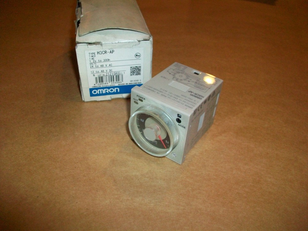 Omron H3CR-AP Solid State Timer 1.2s - 300h 100-240vac NEW IN BOX