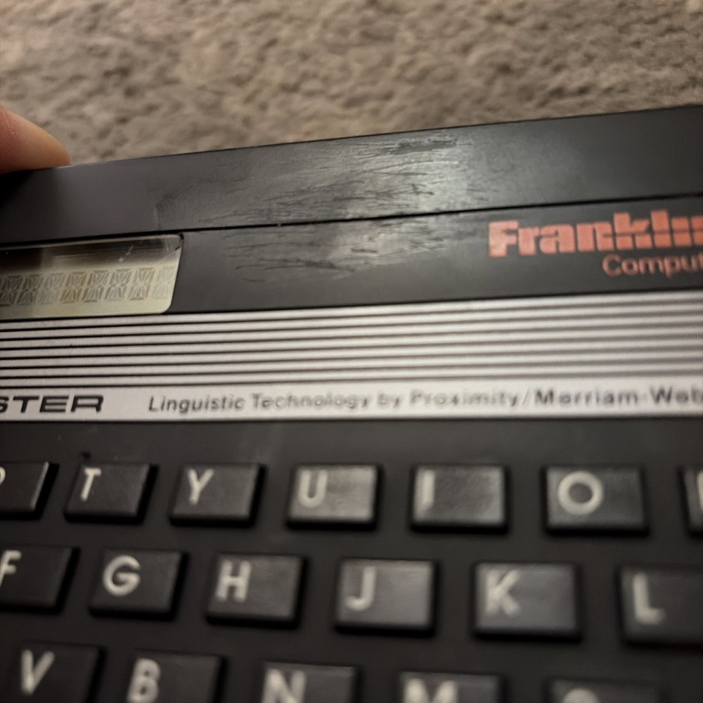 Vintage Franklin Computer SpellMaster Model SA-103, 1988, Tested, Spell Checker