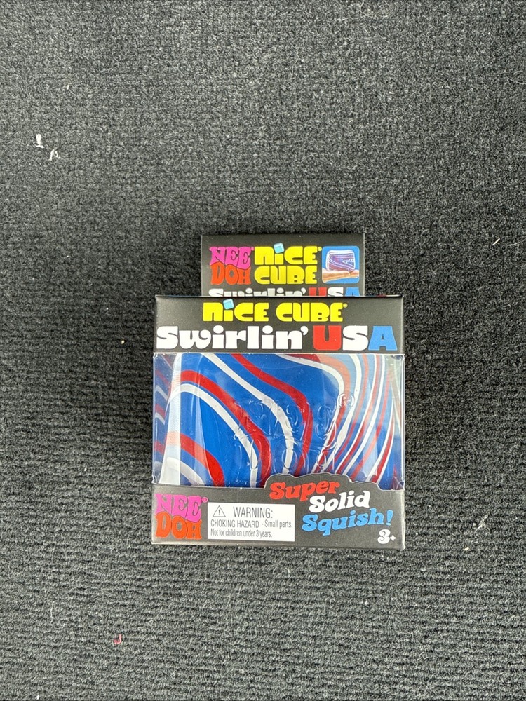 NEEDOH Nice Cube Swirlin' USA Super Solid Squish NEW