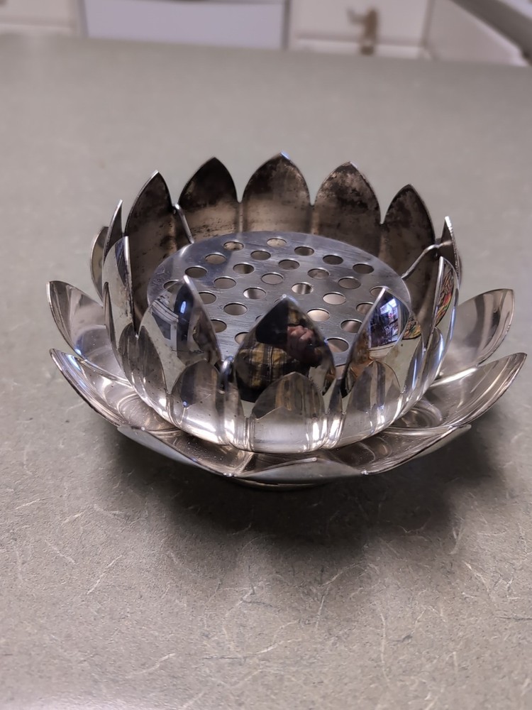 Vintage Reed & Barton 3002 Silver Plated 3 Pc. Flower Frog